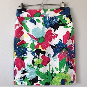 Floral Pencil Skirt